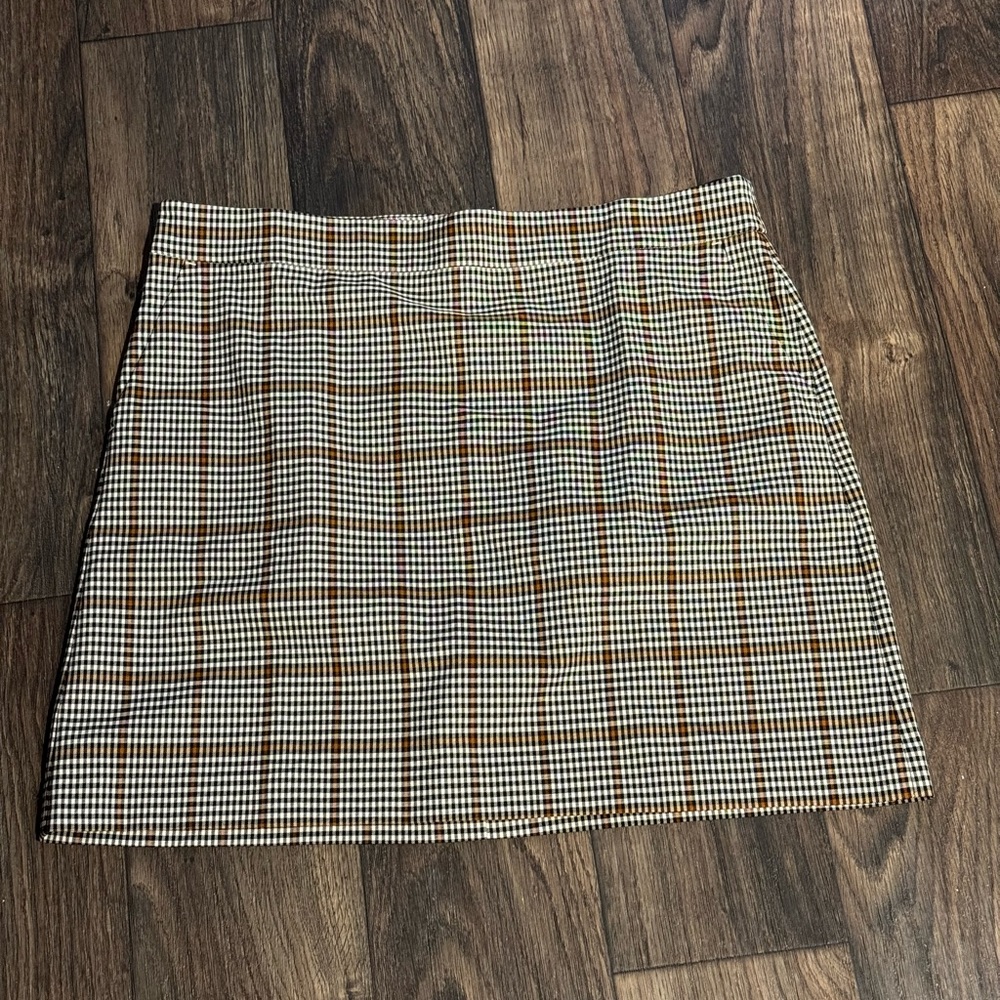 Loft Outlet Plaid Shift Skirt